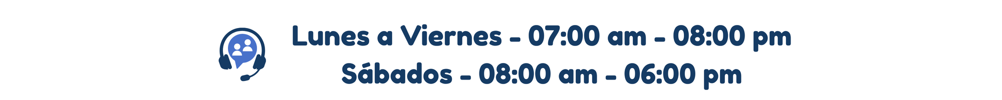 Horarios de atención